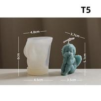 1 vnt fondant tortas 3D angelas silikono formos molio reikmenys muilo dervos formos šokolado kvapo žvakė pasidaryk pats gray