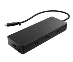 HP 4K USB-C Multiport Hub, USB Type-C, USB Type-C, 10000Mbit/s, 3840 x 2160, Juoda, 65 W