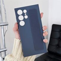 Rankinis silikoninis elastinis riešo dirželis Kietas PC telefono dėklas Samsung Galaxy S25 S24 S23 Ultra Plus Matinis Skaidrus Smūgiams atsparus dangtelis For Samsung S24 Plus