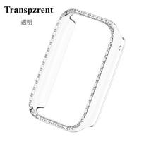 Deimantinis apsauginis dėklas Xiaomi Mi Band 9/8, Dangtelio apsauga, PC korpusas MiBand 8/9 Pro dėklui, Madingi priedai Mi Band 9Pro white