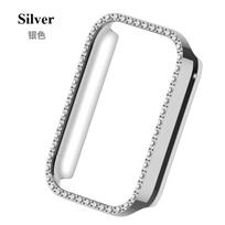 Deimantinis apsauginis dėklas Xiaomi Mi Band 9/8, Dangtelio apsauga, PC korpusas MiBand 8/9 Pro dėklui, Madingi priedai Mi Band 8Pro sidabras