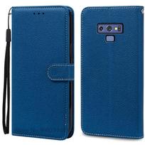 Note 9 dėklas Samsung Galaxy Note 9 dėklas N960F N960 piniginės odinis atverčiamas dėklas Samsung Note9 dėklas knygelės viršelis Coque Fundas For Samsung Note 9 tamsiai mėlyna spalva