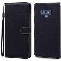 Note 9 dėklas Samsung Galaxy Note 9 dėklas N960F N960 piniginės odinis atverčiamas dėklas Samsung Note9 dėklas knygelės viršelis Coque Fundas For Samsung Note 9 juoda