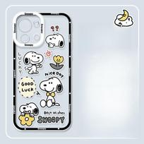 Mielas Snoopy telefono dėklas iPhone 15 Pro Max 11 12 13 14 Pro Max 6 6S 7 8 Plus 12 Mini XS XR SE 2 3 skaidrus permatomas minkštas dėklas For iPhone 15 white