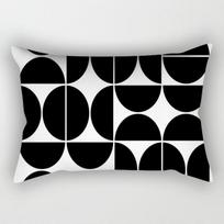 Modernus Paprastas Juodai Baltas Geometrinis Ilgas Juostinis Pagalvės Užvalkalas Sofos Pagalvės Pagalvėlės Dangalas 30X50 without pillow core