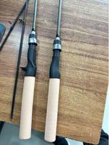 Ultra-Soft UL Micro Lure Rod: Solid Mouth, Spinning & Casting Pistol Grip 1.5m Straight gray