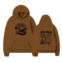 Noah Kahan Stick Season Prekės Country Music Albumas Gobtuvas Megztinis Žieminis Šiltas Megztinis Viršus Streetwear Unisex M black