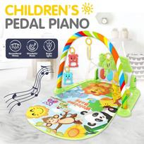 Kūdikio fitneso stovas Muzikinis pedalinis pianinas Žaislas Naujagimio kūdikio pianino žaidimų kilimėlis Pedalinis pianinas Laipiojimo kilimėlis blue