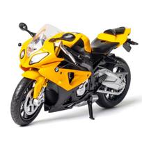 1/12 BMW S1000RR Metalinis Motociklo Modelis Žaislinė Transporto Priemonė Kolekcija Motociklas Amortizatorius Visureigis Automobilio Žaislai Automobilis geltona