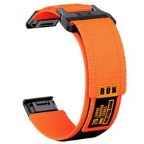 QuickFit 22mm 26mm pločio Garmin Fenix 8 51mm 7 7X Pro 6 6X 5 5X Plus QuickFit dirželis instinktyvus 2 pakaitinė apyrankė 26mm Enduro3 oranžinė