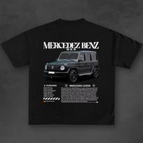 2025 Spausdinti Vintažiniai Marškinėliai Medvilniniai Mercedes Benz Rašto Trumpomis Rankovėmis Gatvės Tendencija Hip Hop Harajuku Unisex ir Unisex Marškinėliai XL gray
