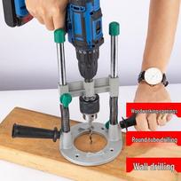 Tezhong reguliuojamas vertikalus gręžimo stovas rankiniams ir ličio elektriniams grąžtams - Daugiafunkcis stalo gręžimo pagalbinis įrankis Enhanced Drill Stand (Fixed Angle) Tall Version