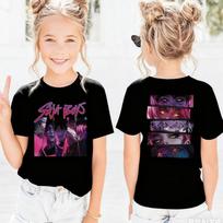 Kpop Demonų Medžiotojai Vaikų Marškinėliai Trumpomis Rankovėmis Saja Berniukams Kdis Marškinėliai Mielas Kpop Demonų Medžiotojai Harajuku Marškinėliai 140 white