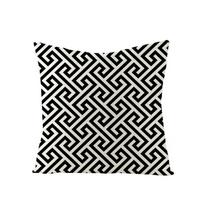 Lininė Paprasta Juoda Balta Geometrinė Pagalvės Užvalkalas Modernus Nordic Paprastas Dekoratyviniai Pagalvės Užvalkalas Svetainės Sofos Kėdės Mesti Pagalvės 12x12Inch white