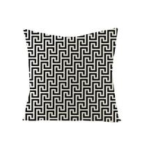 Lininė Paprasta Juoda Balta Geometrinė Pagalvės Užvalkalas Modernus Nordic Paprastas Dekoratyviniai Pagalvės Užvalkalas Svetainės Sofos Kėdės Mesti Pagalvės 22x22Inch