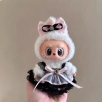 Labubu Aprangos Aksesuarai Labubu Apranga Žiemos Megztinio Rinkinys V1 V2 V3 Pliušinė Lėlė Aprangos Aksesuarai Megztinis Pliušinis Maišelis No Doll gray