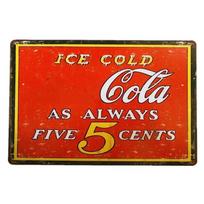 Vintažiniai Cola 7-UP Gėrimų Plakatai Metalinės Skardinės Ženklai Plokštelės Gėrimai Retro Meno Plakatai Virtuvei Barui Pub'ui Klubui Namų Dirbtuvei Sienos De 20x30cm（7.8x11.8inch） black