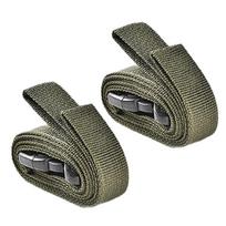 2pcs Regulable Cargo Tie Down Luggages Lash Belt Strap Nylons Buckles Strap armijos žalia spalva