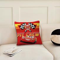 Cartoon C-Cars L-LightningES M-McQueenES 95 cushion cover Living Room Headboard Office Bedroom Cushion Sofa Nap Time Pillow Case 12x12Inch red