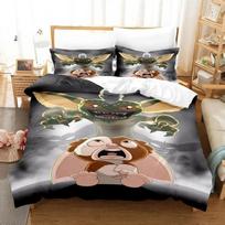 Gremlins Viengulis Dvigulis Pilnas Karalienės Karališko Dydžio Patalynės Komplektas Suaugusių Vaikų Miegamojo Antklodės Užvalkalas Komplektas 70x133cm 3pcs