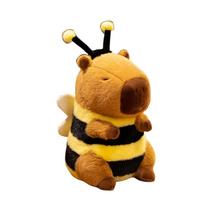 Cute Bee Capybara Plush Toy Creative Fun Capybara Cosplay Bee Plush Doll Soft Stuffed Animal Toy Birthday Gift Spring Gift 23cm orange