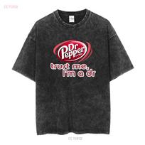 Vintage Dr Pepper T Shirt Mens XL Trust Me Im A Doctor Black Crew Neck Adult vintage Washed fashion graphic Stylish Unisex M black