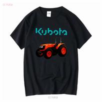Kubota Traktoriaus Ūkio Logotipas Vyriški Juodi Marškinėliai Dydis S iki 3XL vintažiniai Išskalbti Stilingi Laisvalaikio dizainerių drabužiai Minkšti L black