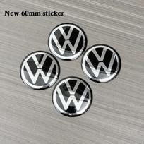 VW 4vnt. 3D 56mm/60mm/65mm automobilio ratlankio gaubtų lipdukų ženklelių priedai VW Volkswagen R GTI Golf aliuminis metalas VW gray
