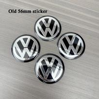 VW 4vnt. 3D 56mm/60mm/65mm automobilio ratlankio gaubtų lipdukų ženklelių priedai VW Volkswagen R GTI Golf aliuminis metalas VW white