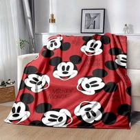 Miki ir Mini pledas Minkštas, šiltas flanelinis užtiesalas sofai, minkštas šiltas lovos užtiesalas, unikali dovanos idėja. 130x150cm black