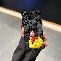 Anime Dragon Ball Mielas dėklas Samsung Galaxy S20 FE S22 S24 Plus S25 Ultra S23 FE S26 Note 20 Ultra 10+ S21 Dangtelis Galinis telefonas Galaxy S25+ gray