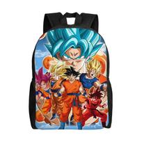 Dragon Ball Z Animacinis Kuprinė Vyrams Moterims Madinga Studentų Darbo Dieninė Kuprinė DBZ Goku Nešiojamojo Kompiuterio Pečių Krepšys Lengvas One Size blue