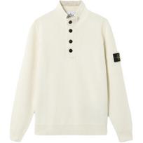 Stone Island Plain Half-Zip Stand Collar Wool Sweater Unisex sweater Off-White K2S155100040S00A3-V0093 S beige