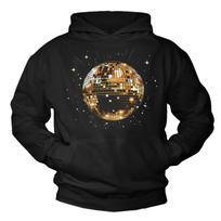 26 Disco Ball Print Hoodie - Disco Print Design Pullover Sweatshirt Jumper- Unisex T-Shirt XXXXL black