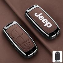 Skirta Jeep Metalo Odos Automobilio Raktų Dėklas Dangtelis Korpusas Skirta Jeep Commander Compass Gladiator Wagoneer Grand Cherokee Wrangler JK Rene black