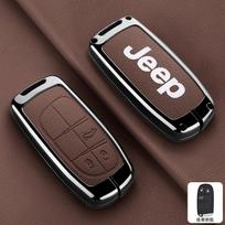 Skirta Jeep Metalo Odos Automobilio Raktų Dėklas Dangtelis Korpusas Skirta Jeep Commander Compass Gladiator Wagoneer Grand Cherokee Wrangler JK Rene black