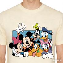 Populiariausias Madingas ir Šaunus Mickey Mouse Pasakojimo Rašto Marškinėliai Drabužiai Laisvi Suaugusiems ir Vaikams Marškinėliai Su Apvalia Kaklo Iškirpte 4XL blue