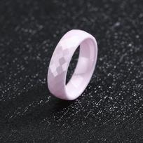 6 mm unisex keraminis vestuvinis žiedas, juodas baltas žalias mėlynas levandų žiedas moterims ir vyrams, hipoalerginis, JAV dydis 5-12 9 white
