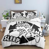 Gamepad Duvet Cover Set Colorful Button King Size Gamer Bedding For Kids Teens Video Game Room Decor AU Double(180x210cm)
