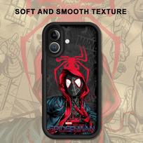 Minkštas silikoninis telefono dėklas iPhone 15 16 14 Plus XR XS Max 13 12 11 Pro Max 17 Air 16e Marvel Mielas Žmogus-Voras iPhone 13 black