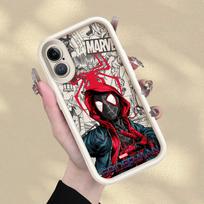 Minkštas silikoninis telefono dėklas iPhone 15 16 14 Plus XR XS Max 13 12 11 Pro Max 17 Air 16e Marvel Mielas Žmogus-Voras iPhone 12