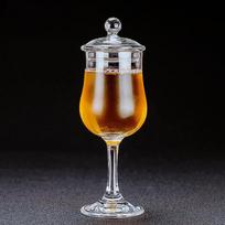 125 ml Skaidrus viskio taurė su dangteliu Profesionalus someljė Krištolinė vyno degustavimo taurė Konjako taurė Brandy taurės Atitikimo dangtelis Glass With Lid 125ml brown