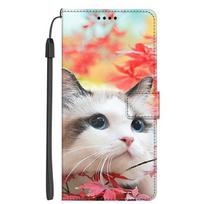 Animacinis odinis dėklas Xiaomi Redmi Note 11 11S 12 Pro 5G, Apverčiamas piniginė Xiaomi Civi 2 / Poco M5 Note12, Knygos tipo stovas Redmi Note11 Pro 5G beige