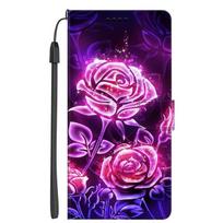 Animacinis odinis dėklas Xiaomi Redmi Note 11 11S 12 Pro 5G, Apverčiamas piniginė Xiaomi Civi 2 / Poco M5 Note12, Knygos tipo stovas Redmi Note 11 Pro purple