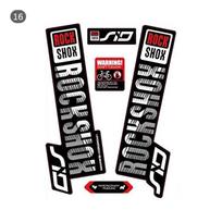 Priekinės šakės lipdukas Rock Shox Sid Road Bike Mtb Race Aksesuarai Lipdukai black