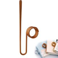 Book Holder Ring Bookmark Light Weight Simple Thumb Book Page Holder Portable Finger Ring Book Opener Holder Metal brown