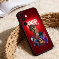 Futbolas 10 L-Lamine Y-Yamal telefono dėklas Samsung Galaxy A20,21s,22,31,32,52,53,72,73,80,91, minkštas juodas korpusas Samsung a12 red