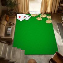Kazino pokerio grindų kilimėliai Kilimai Namų dekoravimas Neslystantis Plaunamas plotinis kilimas Anti-fatigue Kortų stalo žaidimas Miegamojo dekoras 50x80cm