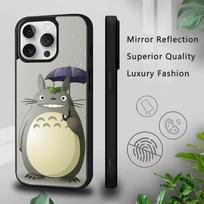 ŽAVUS T-TotoroS-ES Anime telefono dėklas, skirtas IPhone 17,16,15,Pro,Max,Air,14,Plus,13,12,11 Magesafe belaidžio įkrovimo dangtelis iPhone16pro gray