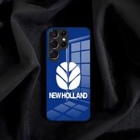 Traktorius N-New H-Holland Telefono dėklas Samsung S26 S25 Edge S24 S23 S22 S21 S20 Ultra Plus FE Stiklinis dangtelis Galaxy S26 Ultra blue